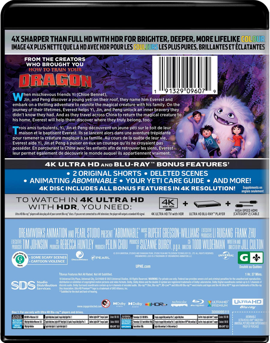Abominable (4K Ultra HD + Blu-ray) [UHD]