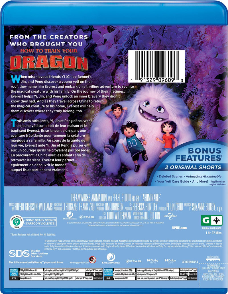 Abominable (Blu-ray + DVD) [Blu-Ray]