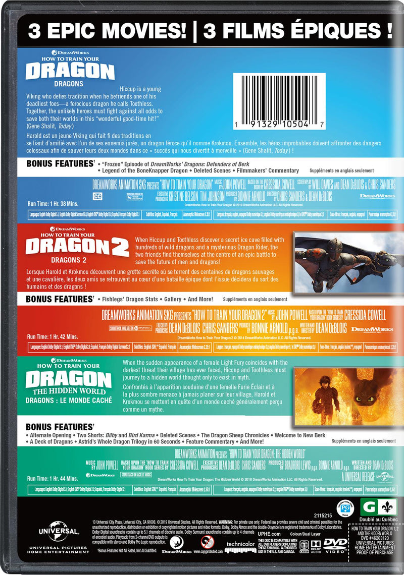 How to Train Your Dragon: 3-Movie Collection [DVD]