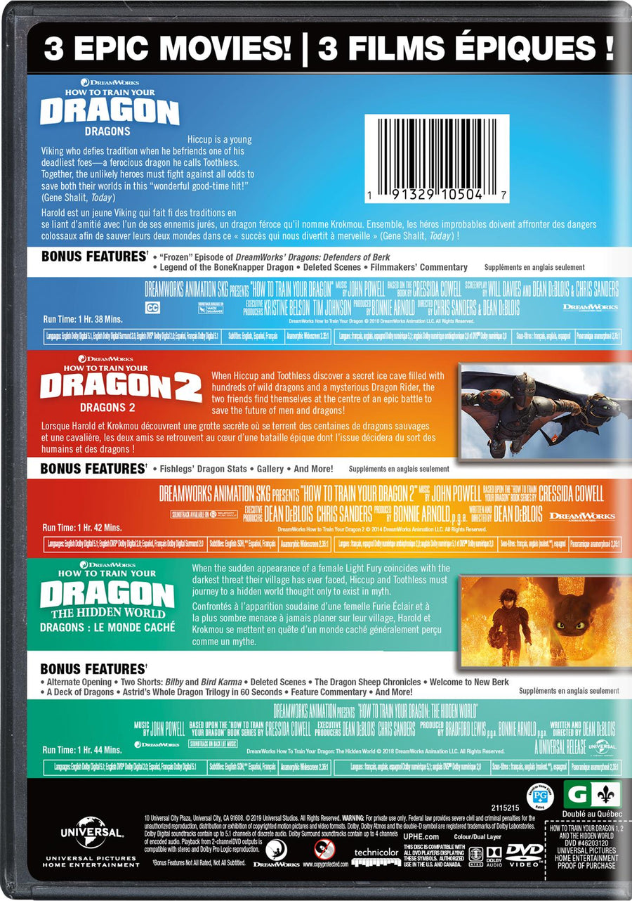 How to Train Your Dragon: 3-Movie Collection [DVD]