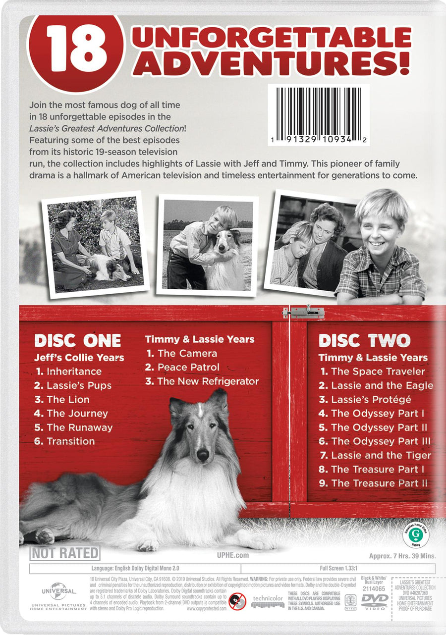 Lassie's Greatest Adventures Collection [DVD]