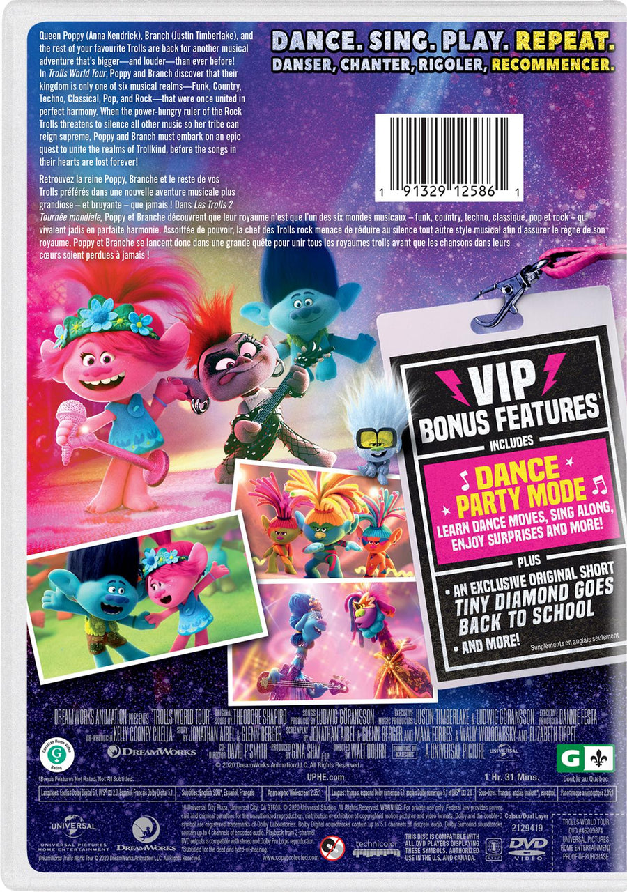 Trolls World Tour [DVD]