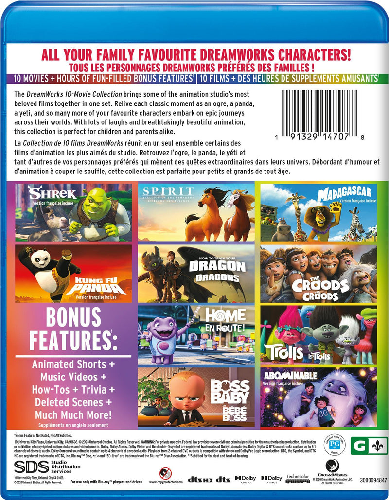 DreamWorks 10-Movie Collection [Blu-Ray]