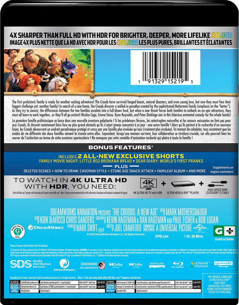 The Croods: A New Age (4K Ultra HD + Blu-ray) [UHD]