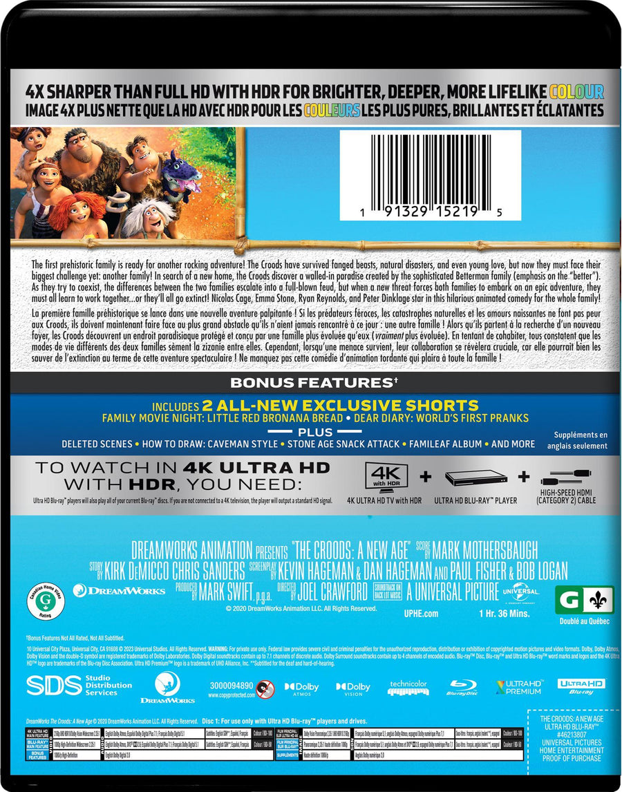 The Croods: A New Age (4K Ultra HD + Blu-ray) [UHD]