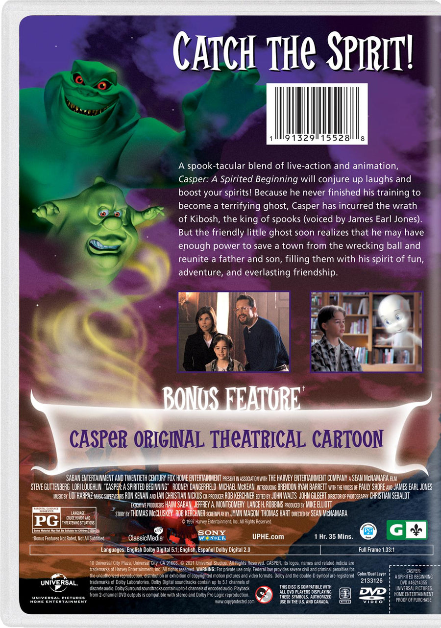 Casper: A Spirited Beginning [DVD]
