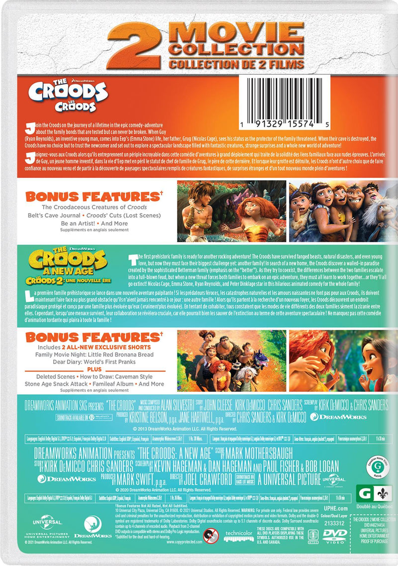 The Croods 2-Movie Collection [DVD]