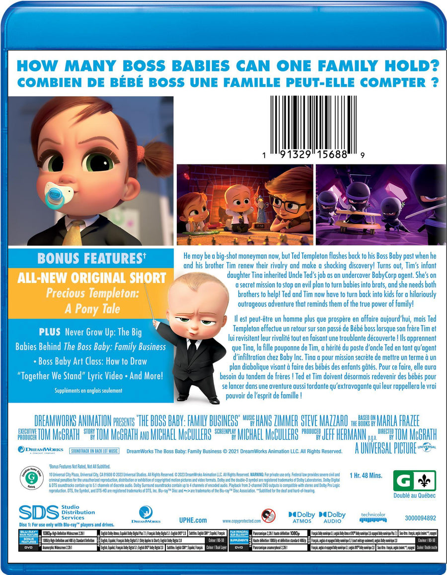 The Boss Baby: Family Business (Blu-ray + DVD) [Blu-Ray]