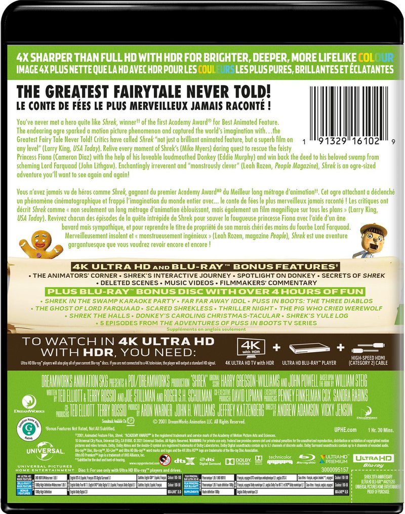 Shrek (4K Ultra HD + Blu-ray) [UHD]