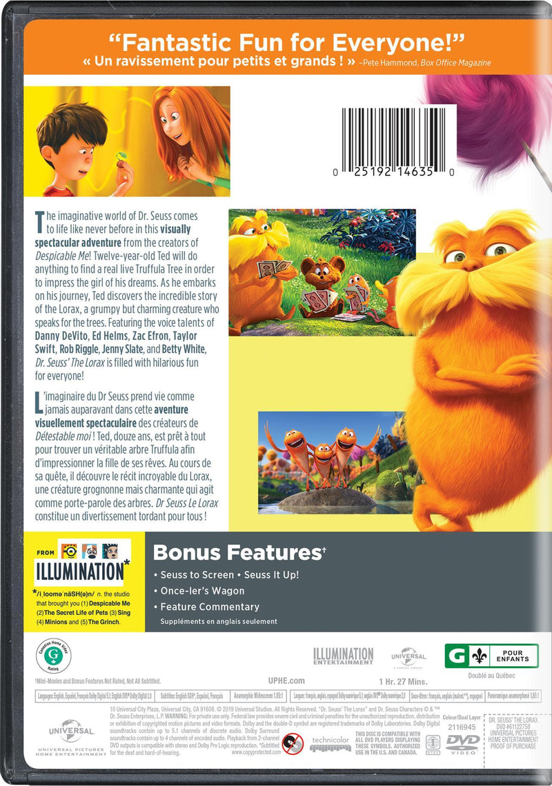 Dr. Seuss' The Lorax [DVD]