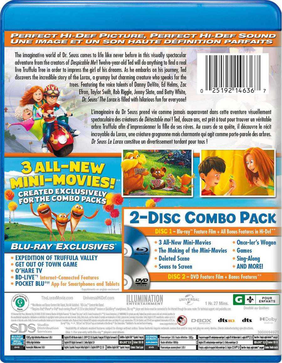 Dr. Seuss' The Lorax (Blu-ray + DVD) [Blu-Ray]