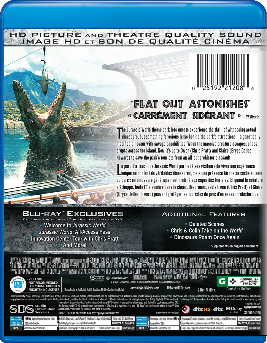 Jurassic World (Blu-ray + DVD) [Blu-Ray]