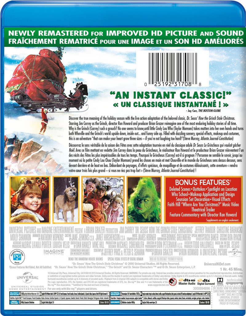 Dr. Seuss' How The Grinch Stole Christmas [Blu-Ray]