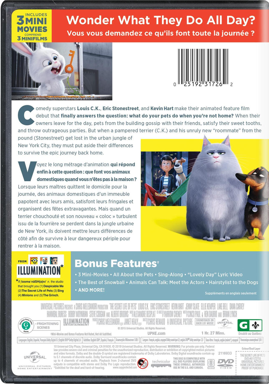 The Secret Life of Pets [DVD]