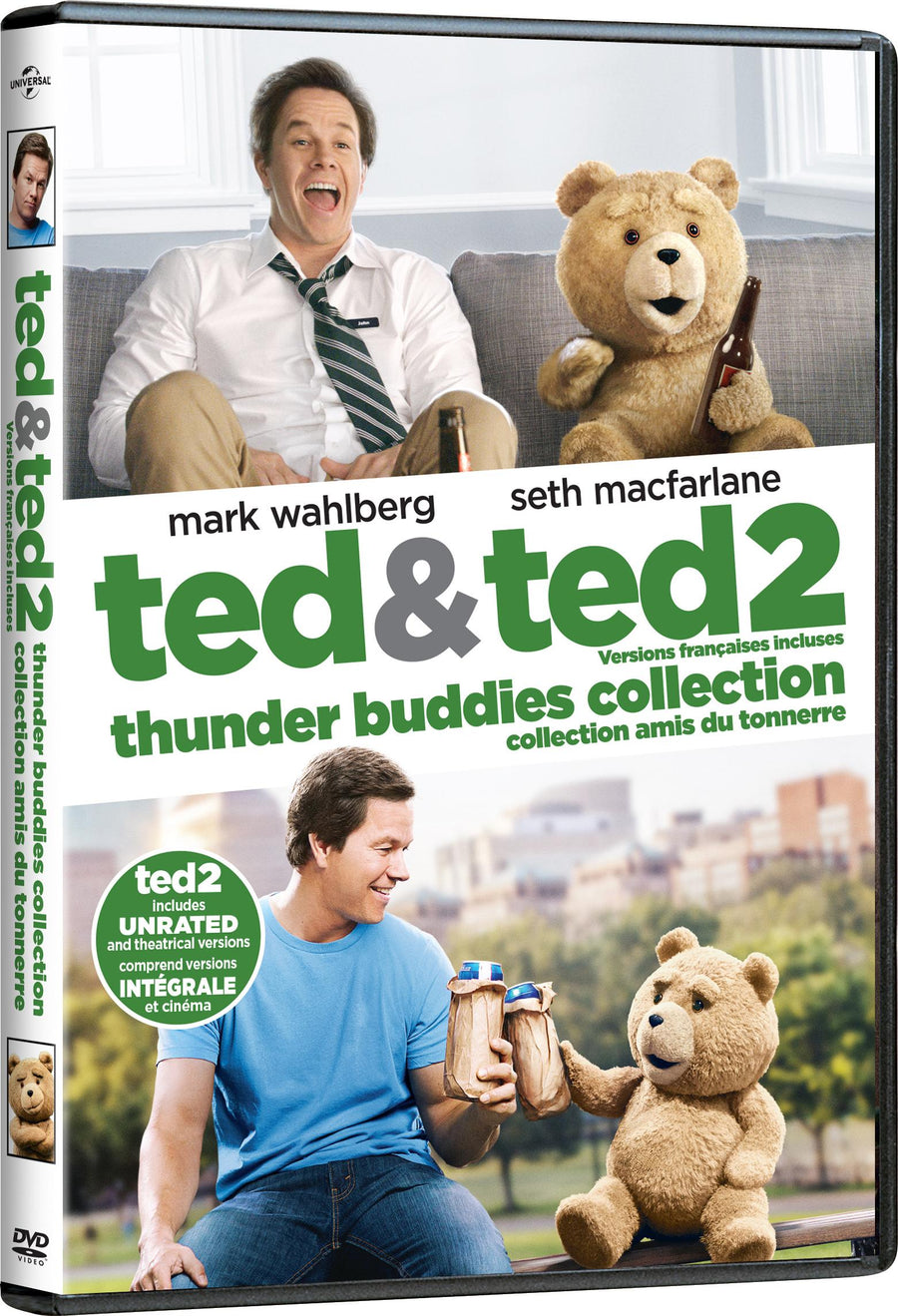 Ted & Ted 2 Unrated Thunder Buddies Collection [DVD]