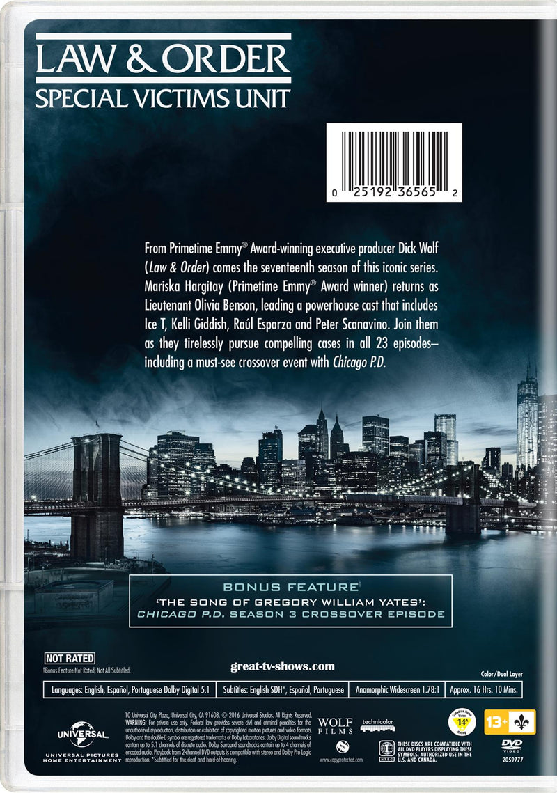 Law & Order: Special Victims Unit - Season 17 [DVD]