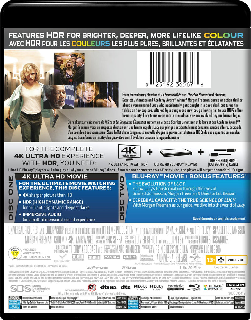 Lucy (4K Ultra HD + Blu-ray) [UHD]