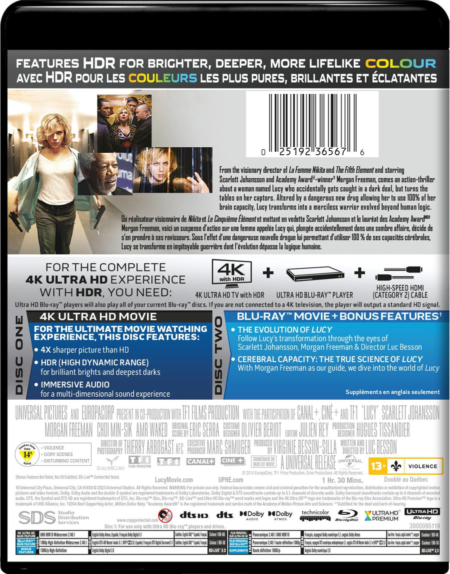 Lucy (4K Ultra HD + Blu-ray) [UHD]
