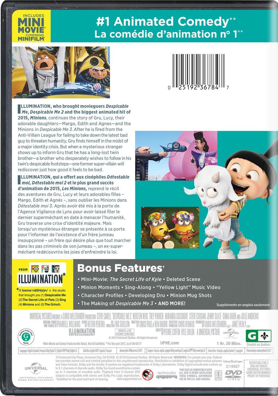 Despicable Me 3 [DVD]