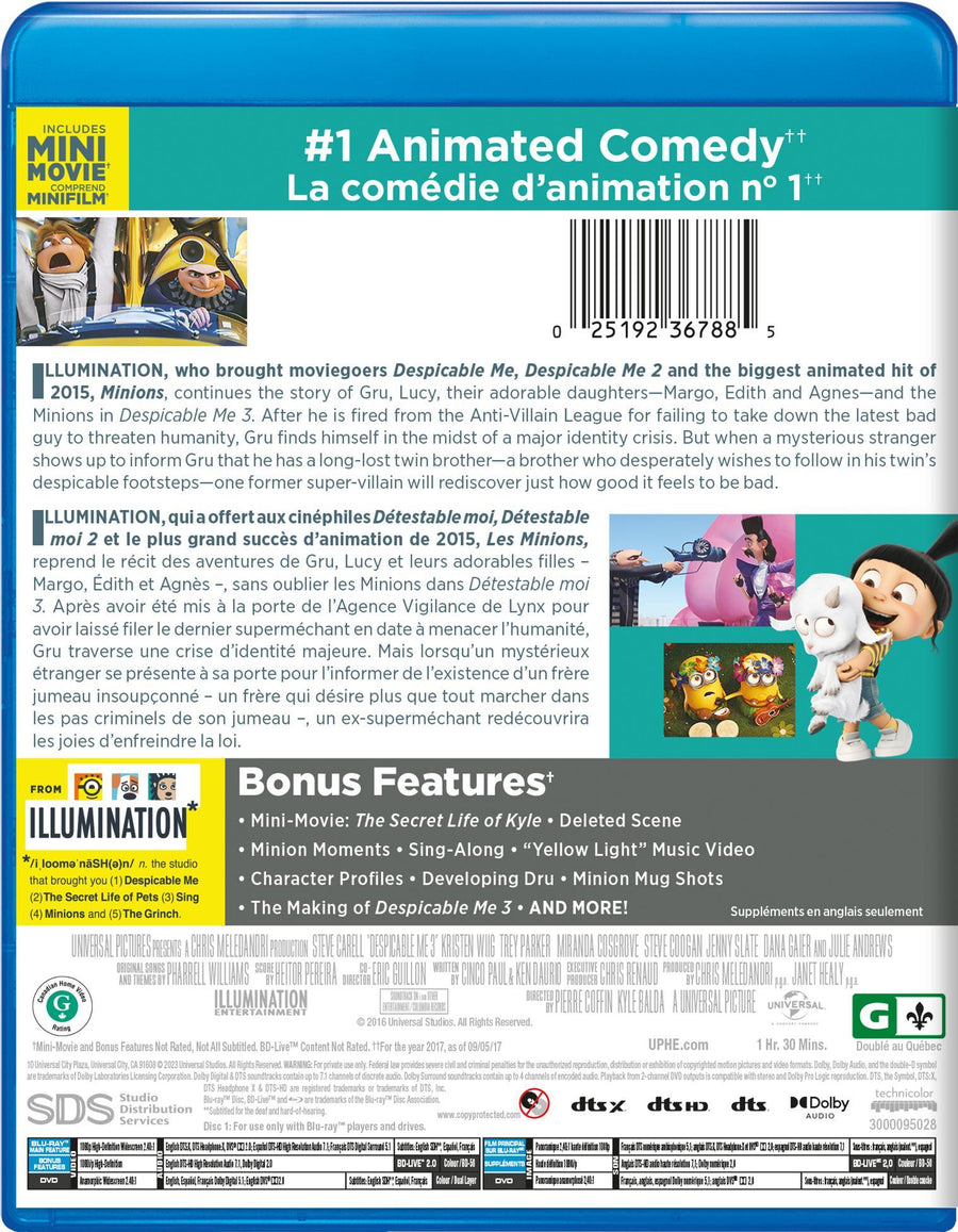 Despicable Me 3 (Blu-ray + DVD) [Blu-Ray]