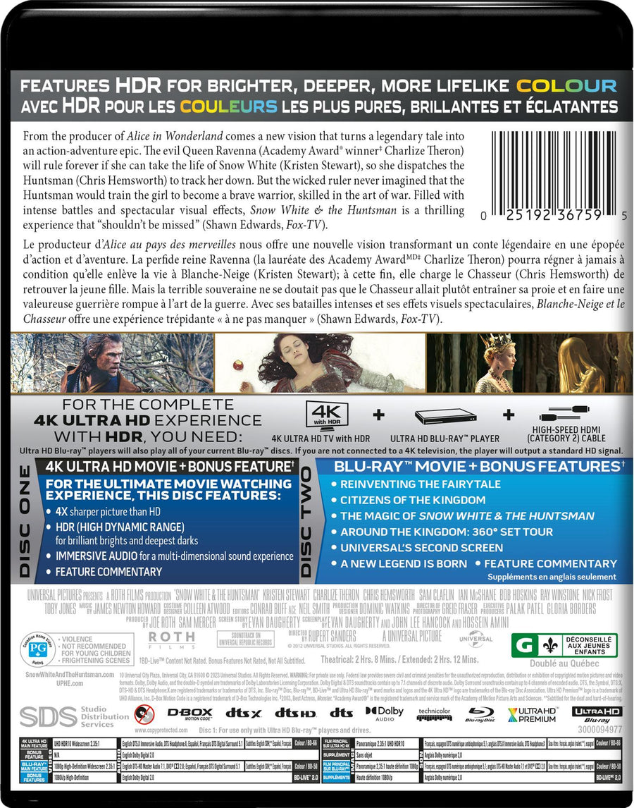 Snow White & the Huntsman (4K Ultra HD + Blu-ray) [UHD]