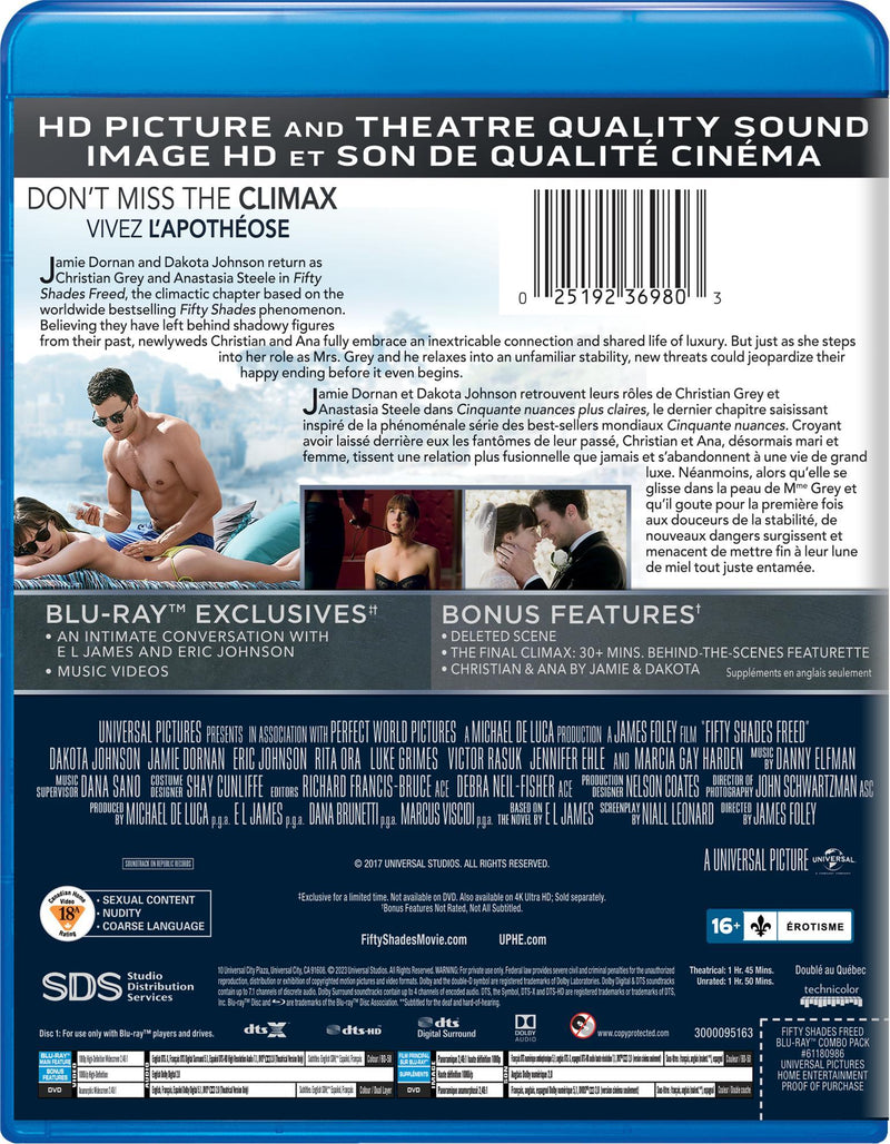 Fifty Shades Freed (Blu-ray + DVD) [Blu-Ray]
