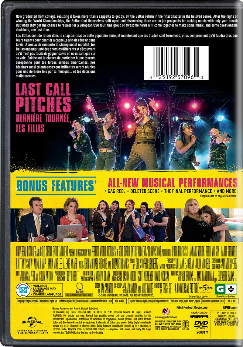 Pitch Perfect 3 [DVD]