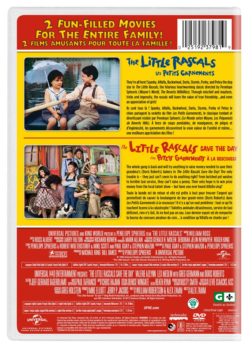 The Little Rascals 2-Movie Family Fun Pack [DVD]