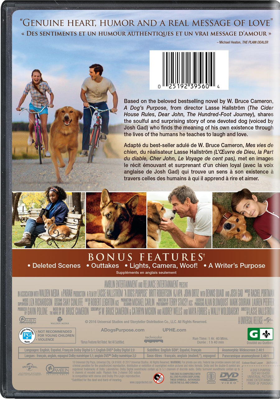 A Dog's Purpose [DVD]