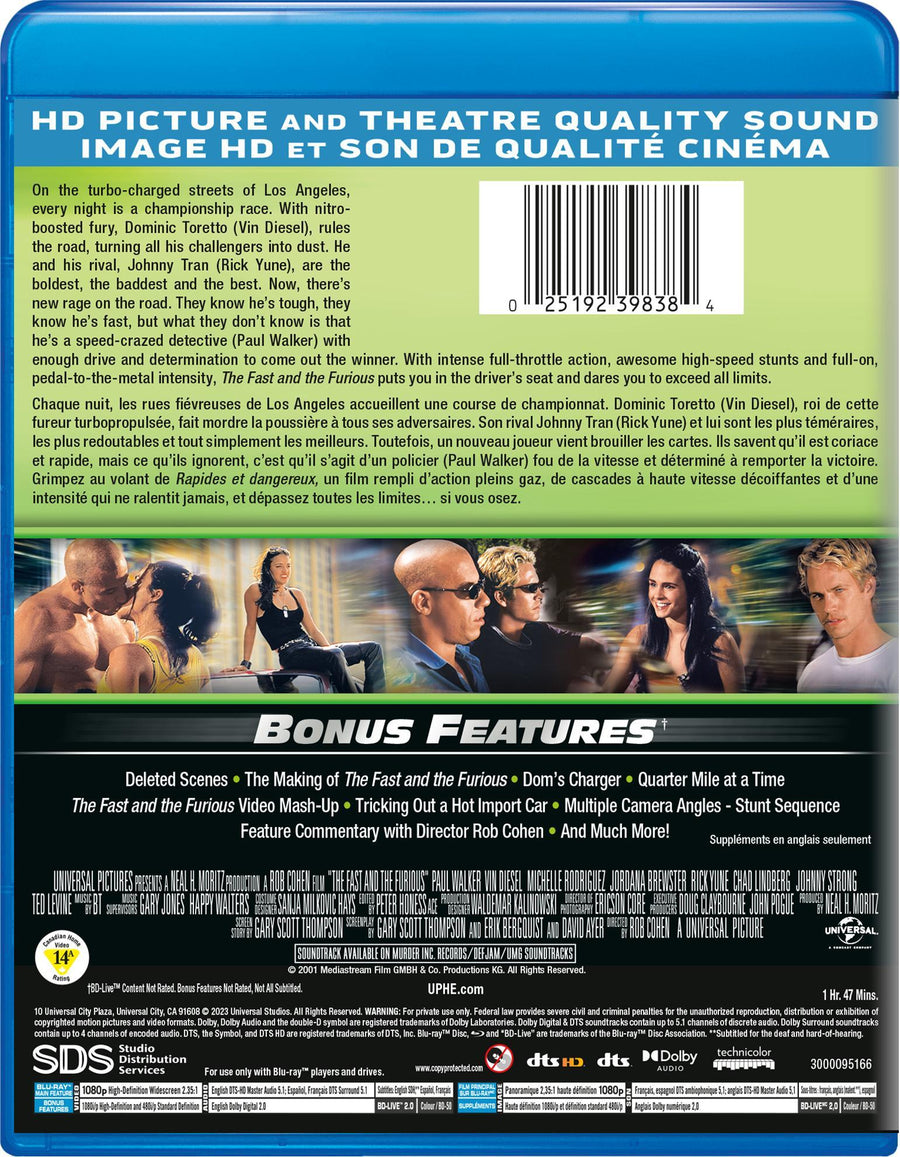 The Fast and the Furious [Blu-Ray]