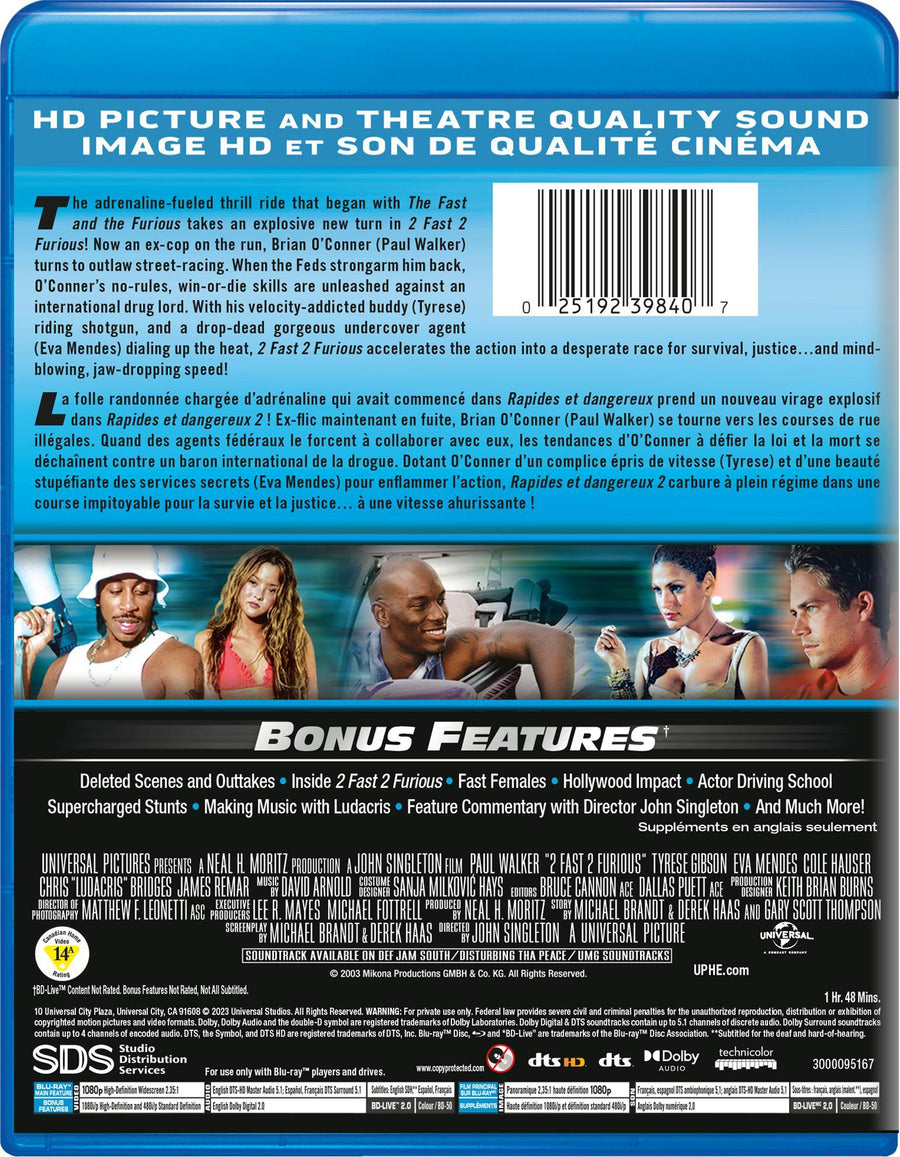 2 Fast 2 Furious [Blu-Ray]