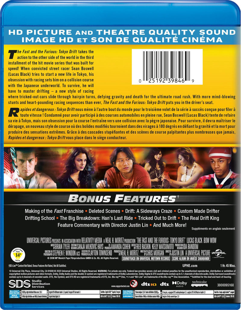The Fast and the Furious: Tokyo Drift [Blu-Ray]