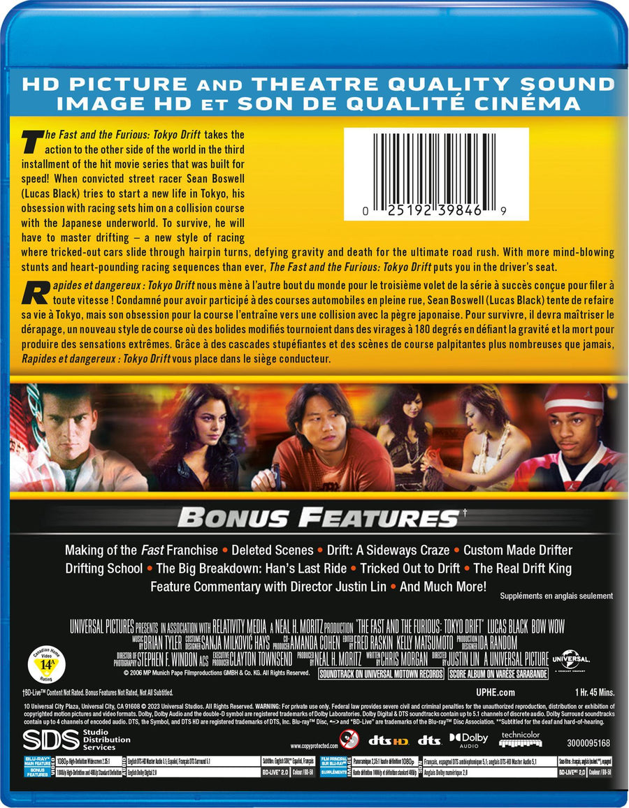 The Fast and the Furious: Tokyo Drift [Blu-Ray]