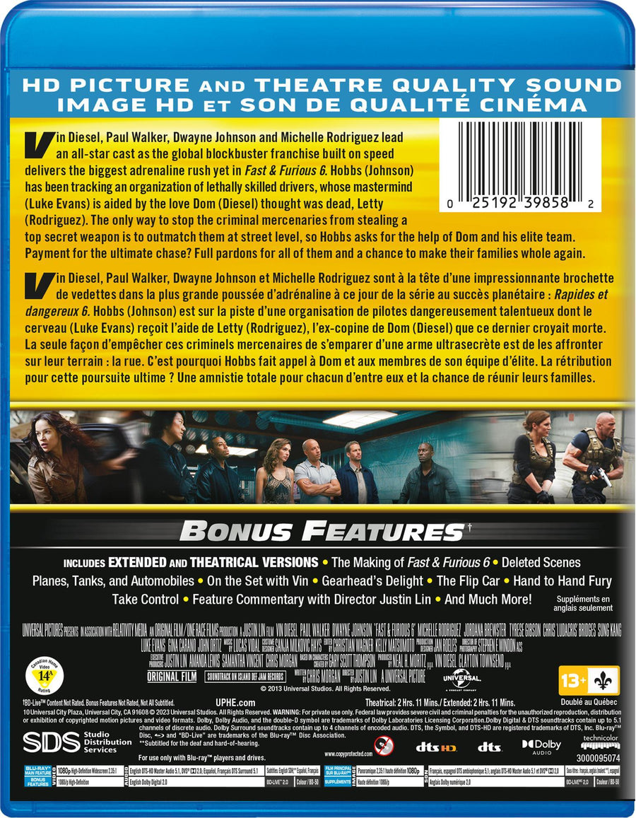 Fast & Furious 6 [Blu-Ray]
