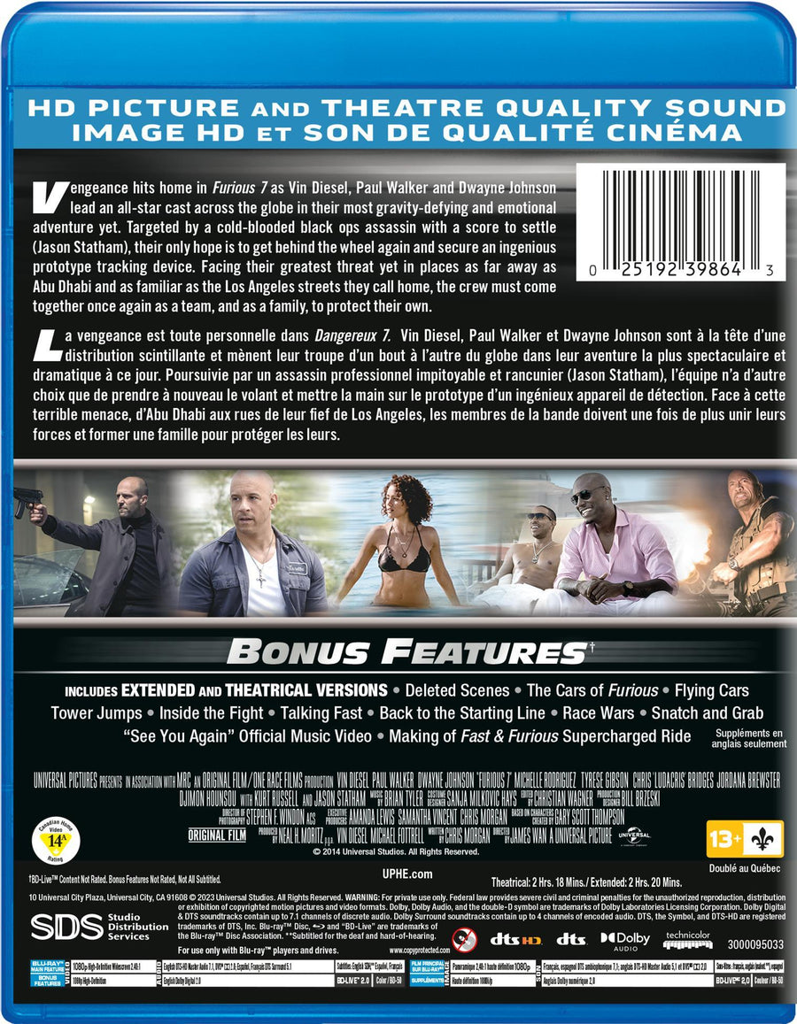 Furious 7 [Blu-Ray]
