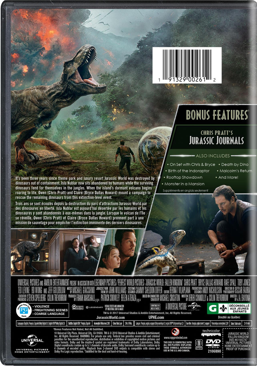 Jurassic World: Fallen Kingdom [DVD]