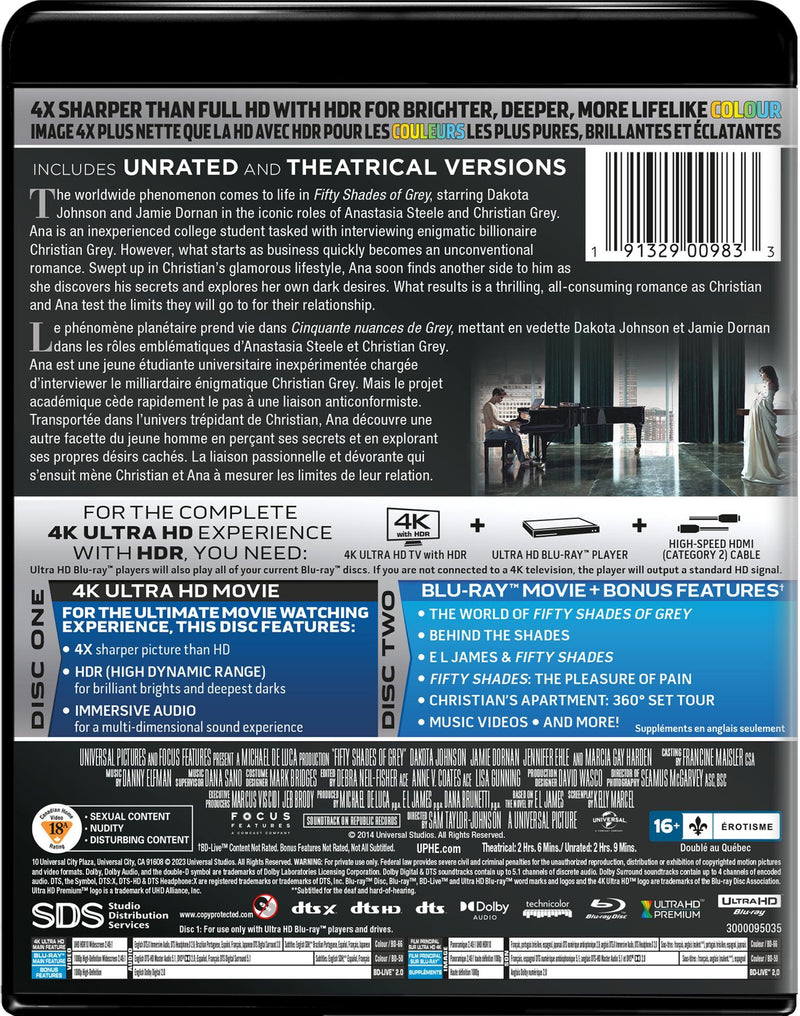Fifty Shades of Grey (4K Ultra HD + Blu-ray) [UHD]