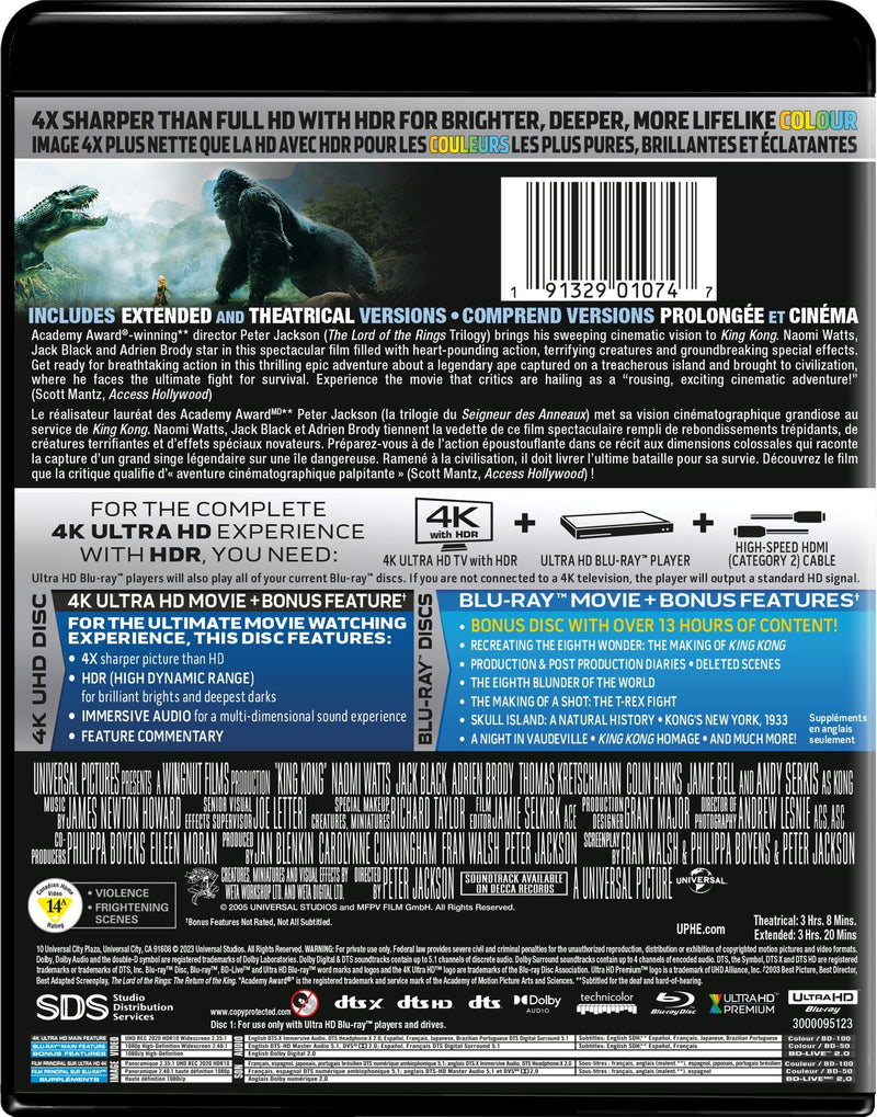 King Kong (4K Ultra HD + Blu-ray) [UHD]