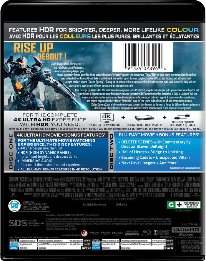 Pacific Rim Uprising (4K Ultra HD + Blu-ray) [UHD]