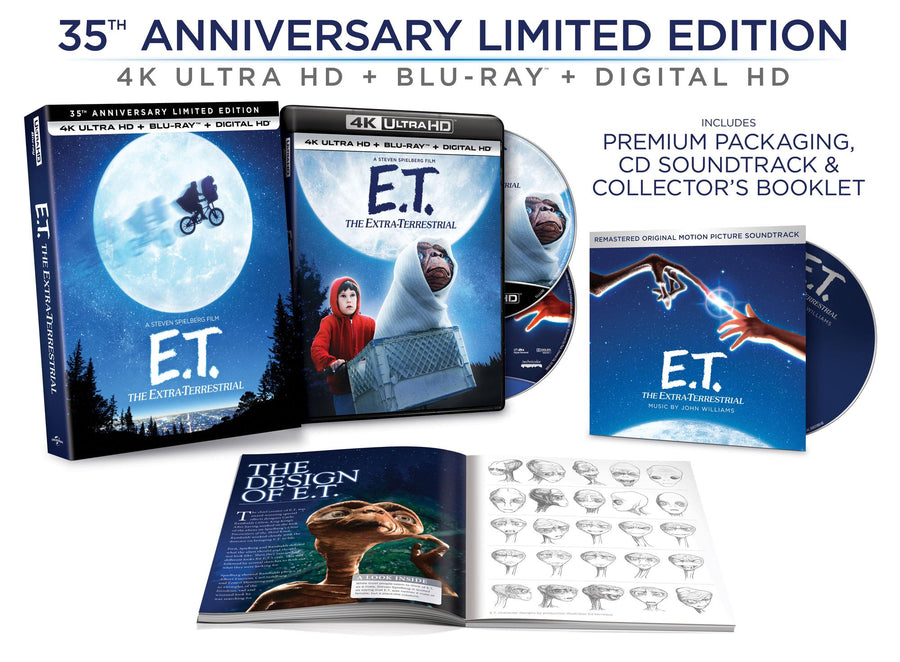 E.T. The Extra-Terrestrial - Limited Edition 4K Ultra HD + Blu-ray + CD Soundtrack (Bilingual) (4K UHD) [UHD]