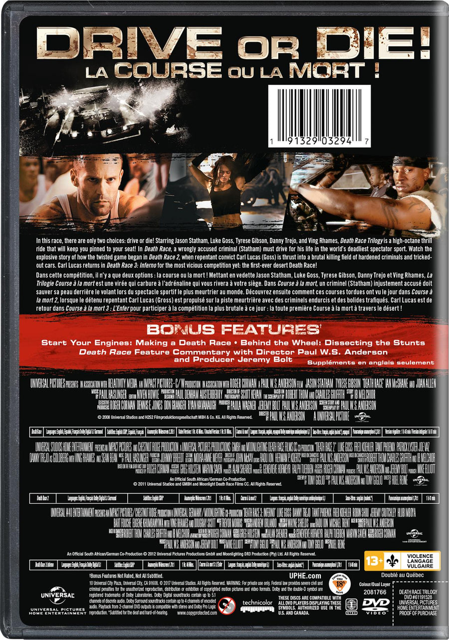 Death Race Trilogy [DVD]