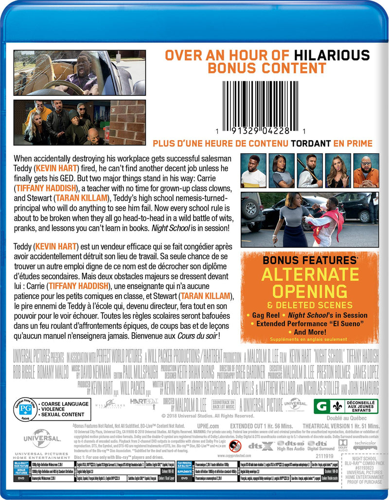 Night School (Extended Cut Blu-ray + DVD) [Blu-Ray]
