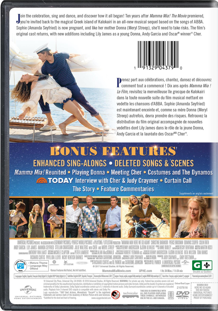 Mamma Mia! Here We Go Again [DVD]