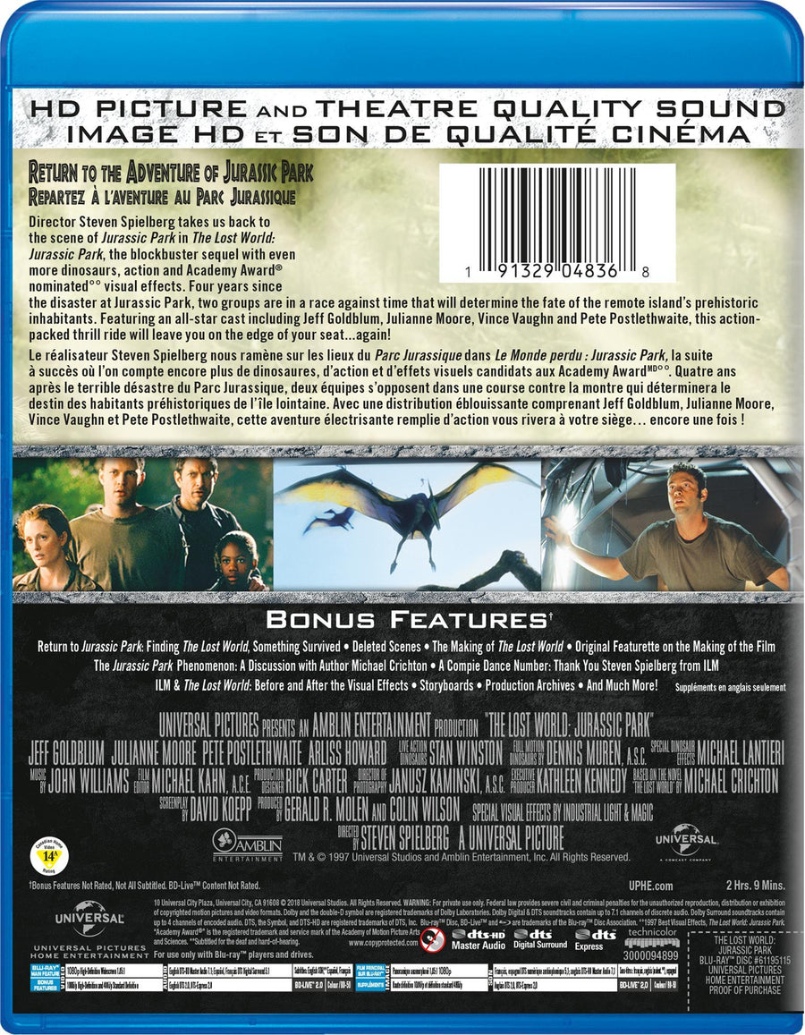 The Lost World: Jurassic Park [Blu-Ray]