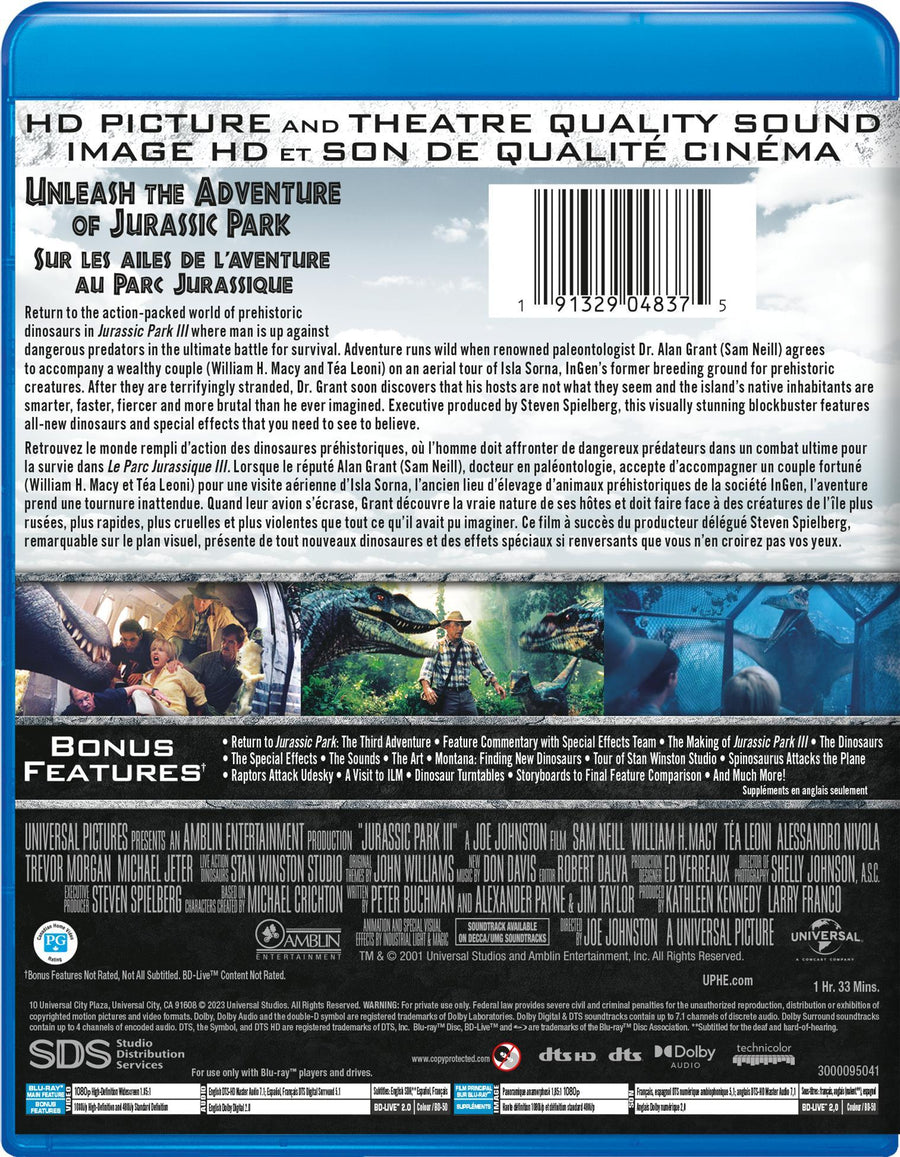 Jurassic Park III [Blu-Ray]