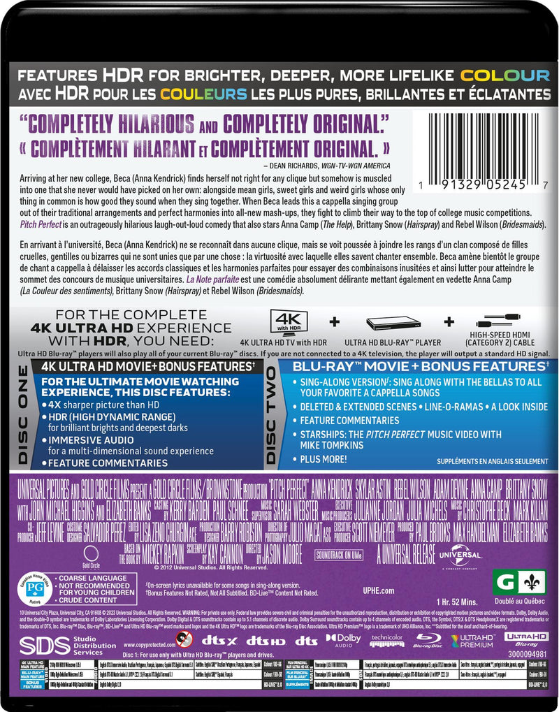 Pitch Perfect (4K Ultra HD + Blu-ray) [UHD]