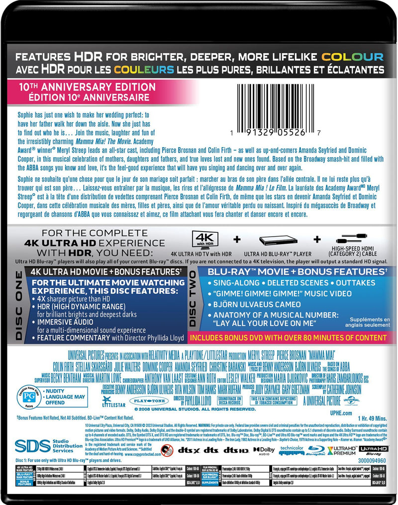 Mamma Mia! The Movie (4K Ultra HD + Blu-ray) [UHD]