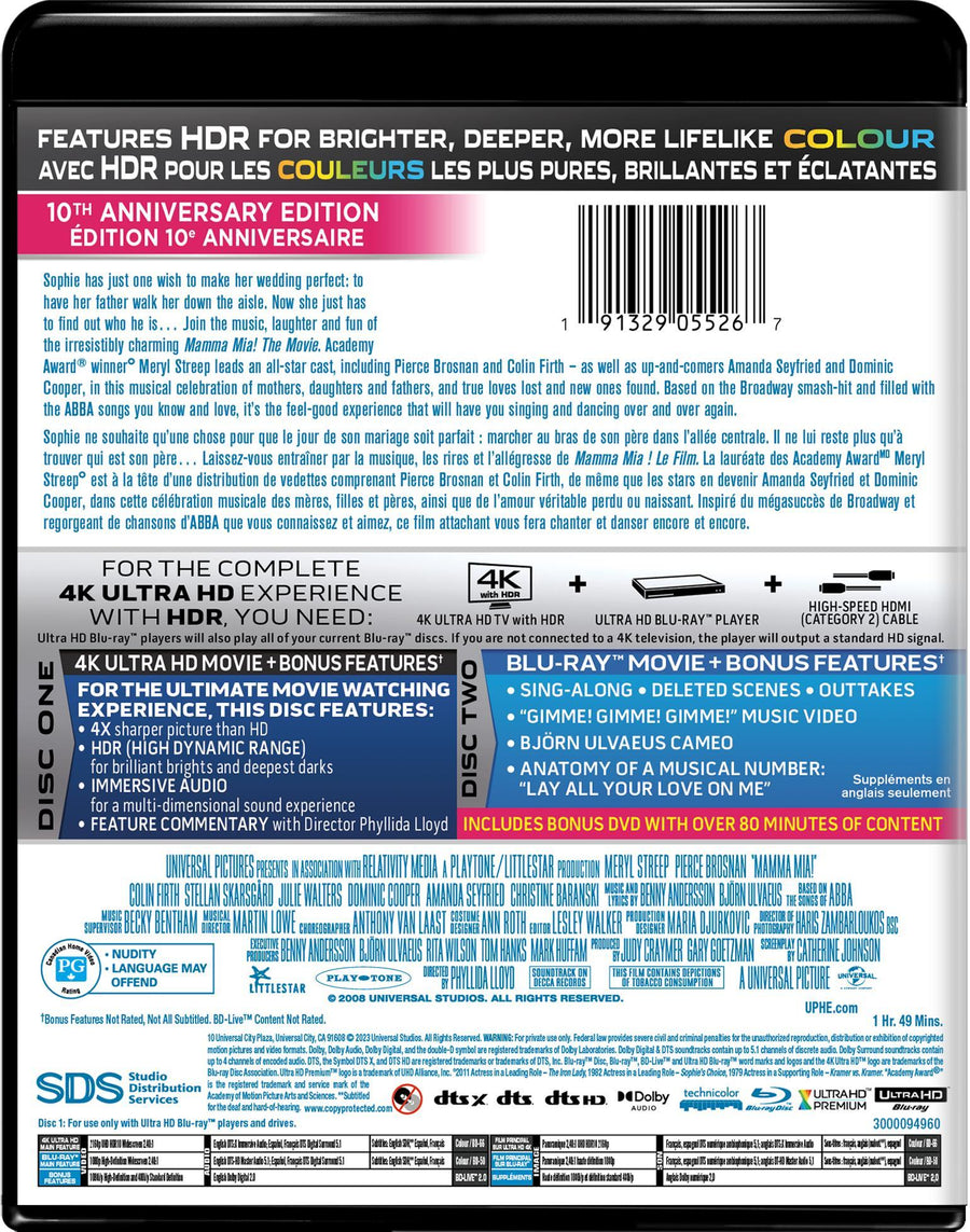Mamma Mia! The Movie (4K Ultra HD + Blu-ray) [UHD]