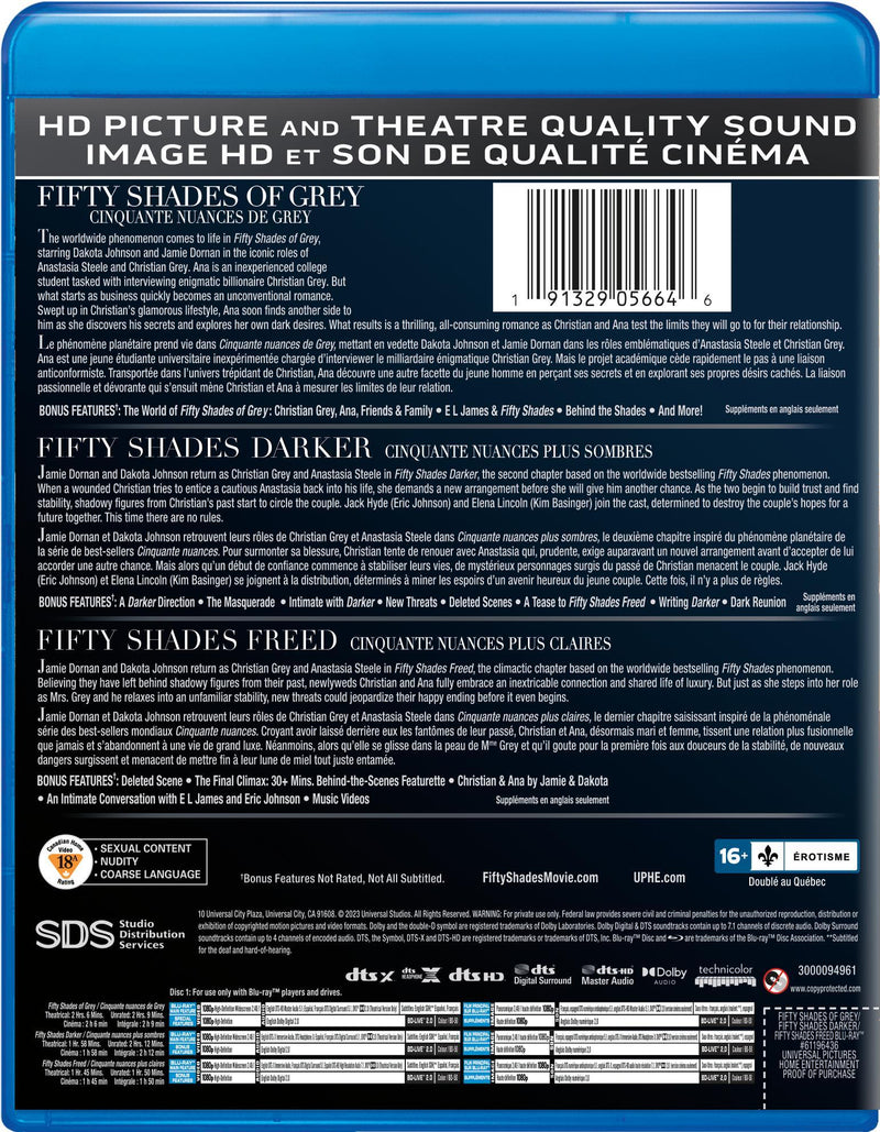 Fifty Shades: 3-Movie Collection [Blu-Ray]