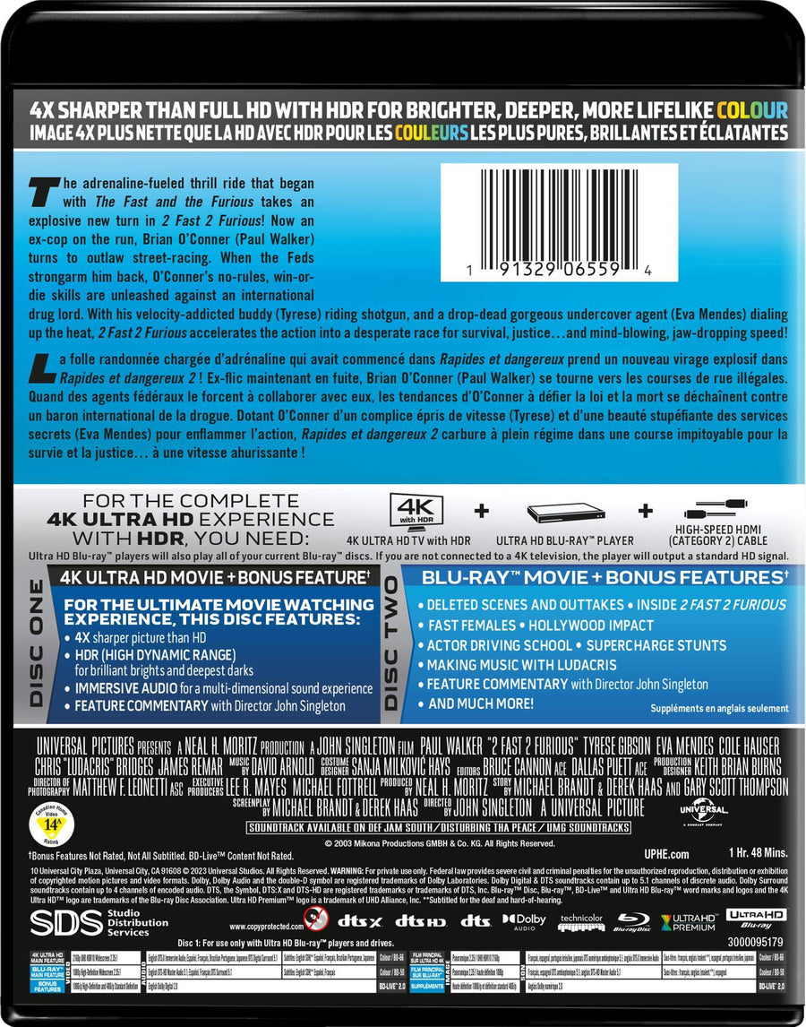 2 Fast 2 Furious (4K Ultra HD + Blu-ray) [UHD]